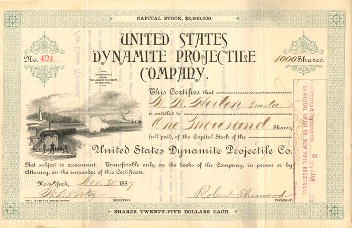 United States Dynamite Projectile Co.